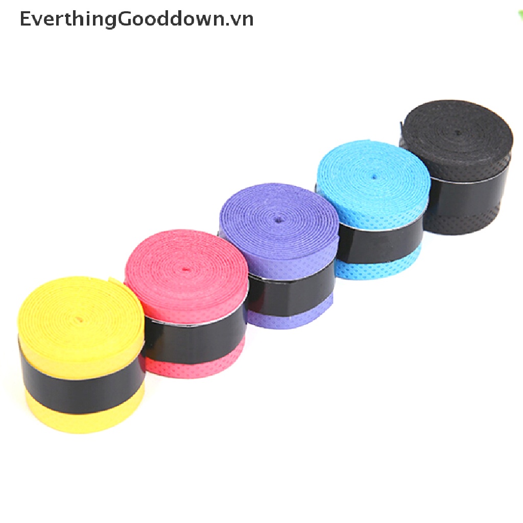 Everthinggooddown Set 5 Cuộn Băng Quấn Cán Vợt Cầu Lông / Tennis Chống Trượt