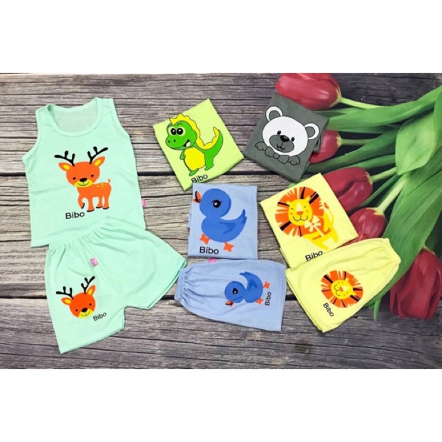 Set 5 bộ ba lỗ cho bé trai bé gái