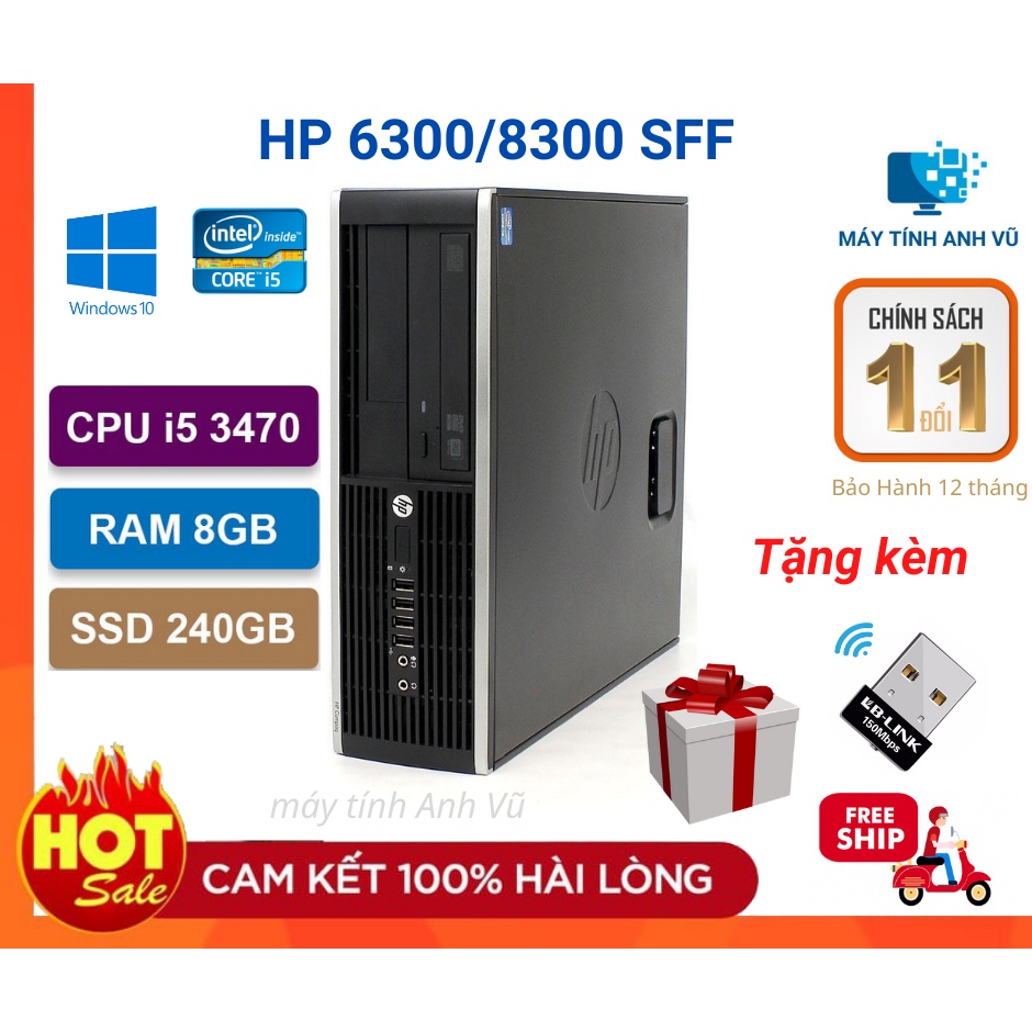 Case Máy tính Văn phòng HP Pro 6300/8300 ( I5 3470/8G/SSD240G) Bảo Hành 12 Tháng. | WebRaoVat - webraovat.net.vn