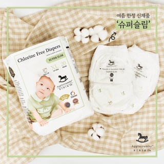 [NỘI ĐIA HÀN] Bỉm applecrumby super slim mẫu 2022 nội địa hàn L22m/XL20/XXL18m.