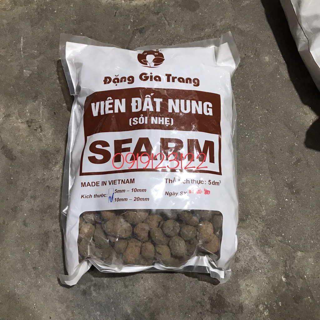 VIÊN ĐẤT NUNG (SỎI NHẸ) SFARM 5DM3 (KT 10-20MM)