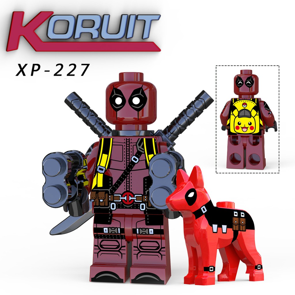 Minifigures Các Mẫu Nhân Vật Quái Nhân Deadpool Kèm Chó Mới Nhất KORUIT KT1030