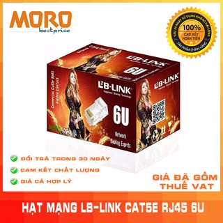 Hạt mạng lb-link cat5e rj45 6u 100 hạt/1 hộp - chính hãng