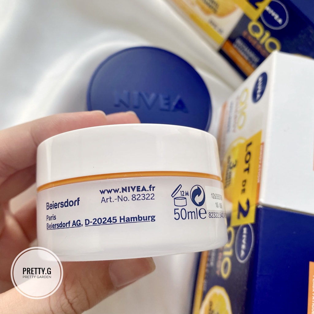 Cặp Kem Nivea Q10 Power dưỡng da Ngày và Đêm , Dưỡng da chuyên sâu, chống lão hoá, dưỡng trắng da