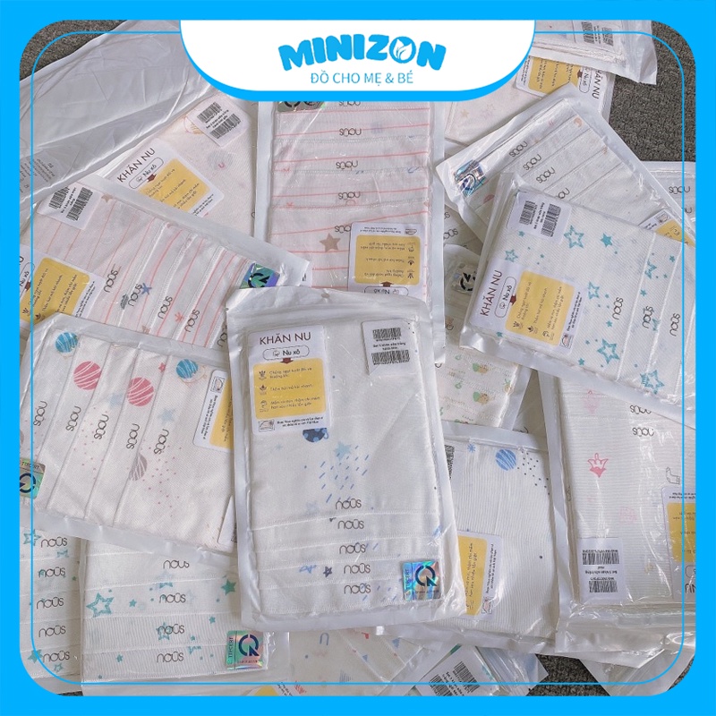 Sét 5 Khăn Sữa Của Nuos Mẫu Mới Chất Cực Tốt | Minizon Kids