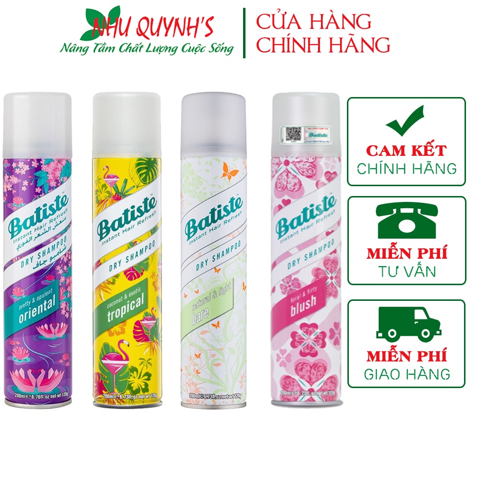 Dầu Gội Khô Batiste 200ml