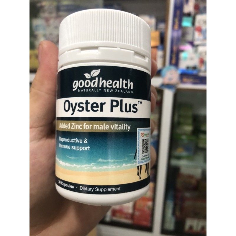 Tinh chất hàu New Zealand Good Health Oyster Plus tăng cường sinh lý nam giới (60 viên/lọ)