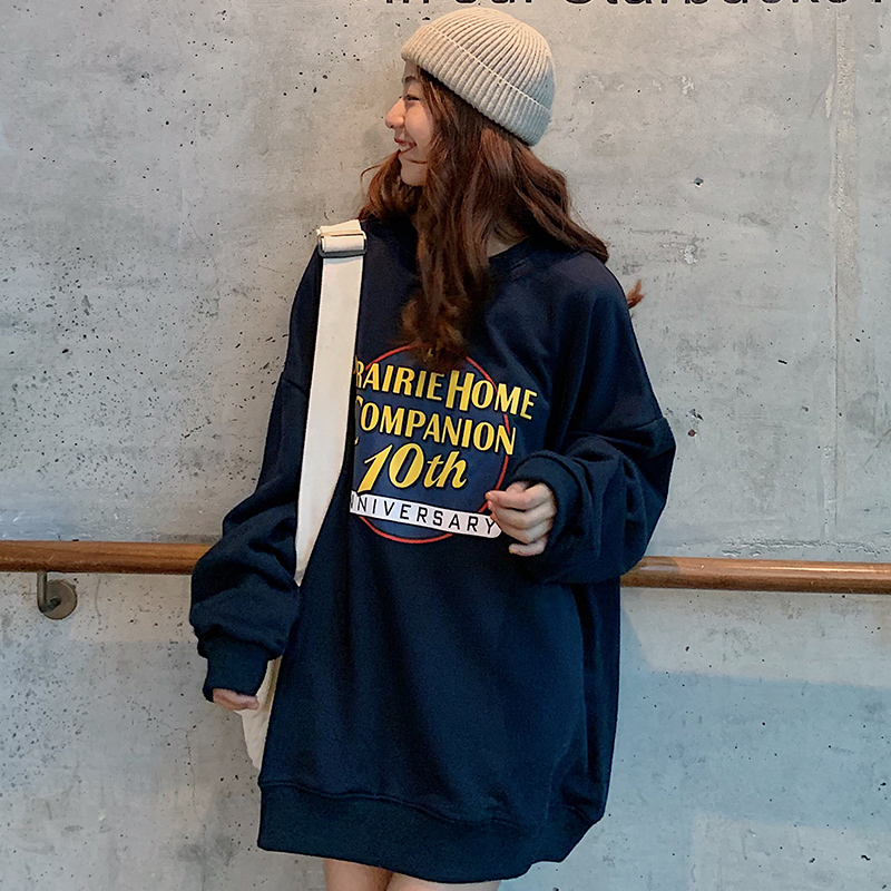 Áo Nỉ Sweater Form Rộng In Hình Phong Cách Hàn Quốc Dành Cho Nữ | BigBuy360 - bigbuy360.vn