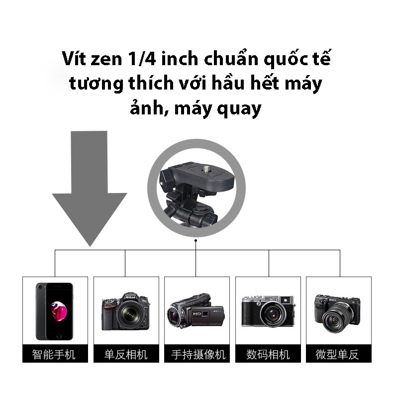 [Mã ELMS5 giảm 7% đơn 300K] Chân máy ảnh tripod Yunteng VCT-5208 | WebRaoVat - webraovat.net.vn