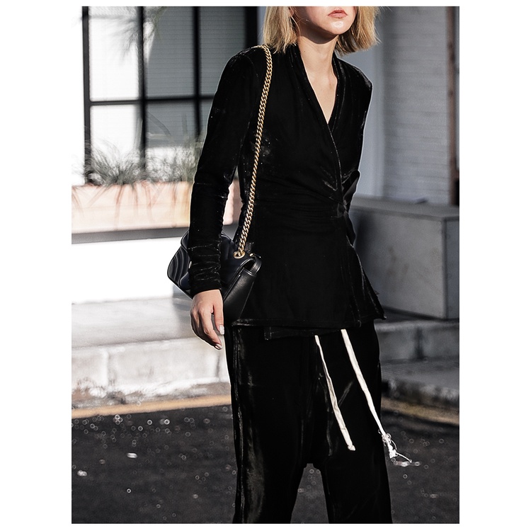 Áo Vest nữ thiết kế nhung cao cấp Gemmi fashion, AS662