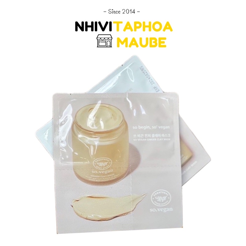 MẶT NẠ ĐẤT SÉT GỪNG SO NATURAL HÀN QUỐC CHÍNH HÃNG.