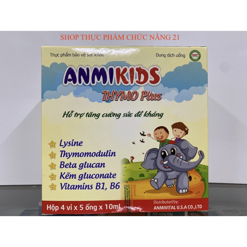 ANMIKIDS THYMO plus - Giúp bồi bổ sức khoẻ, nâng cao sức đề kháng cho trẻ.