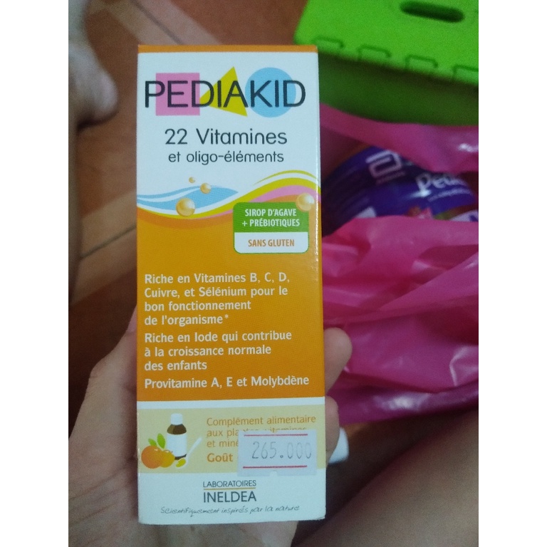 Siro Pediakid Bổ Sung 22 Vitamin & Khoáng Chất 125ml bé Từ 6m date 1/2026
