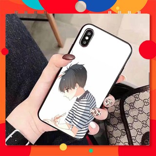 (Ốp - Iphone)-Ốp kính điện thoại full mã Iphone in hình  cặp đôi dễ thương(shop nhận in hình theo yêu cầu)