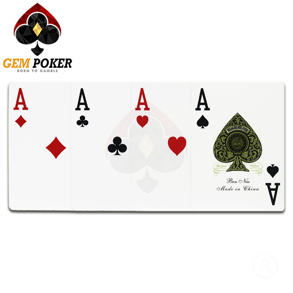 BÀI POKER TEXAS 777 BEN NIU 100% PLASTIC CAO CẤP