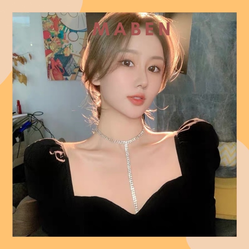 Choker lấp lánh ánh kinh - Vòng cổ lấp lánh - Maben