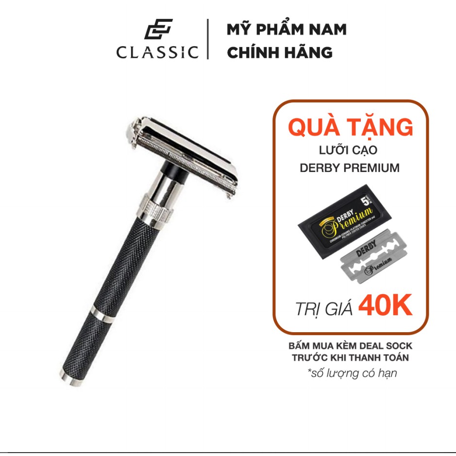 Dao Cạo Râu Parker 96R Safety Razor + Tặng lưỡi cạo Derby