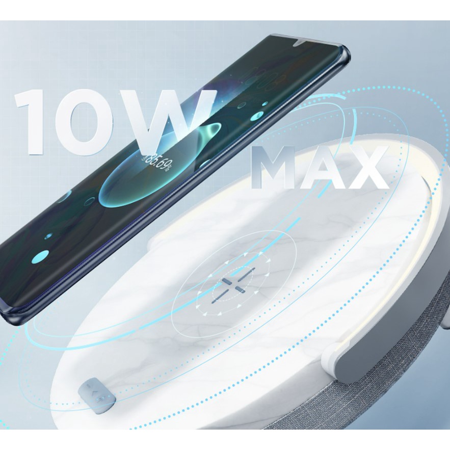 Đèn ngủ sạc không dây tích hợp loa Bluetooth EZVALO