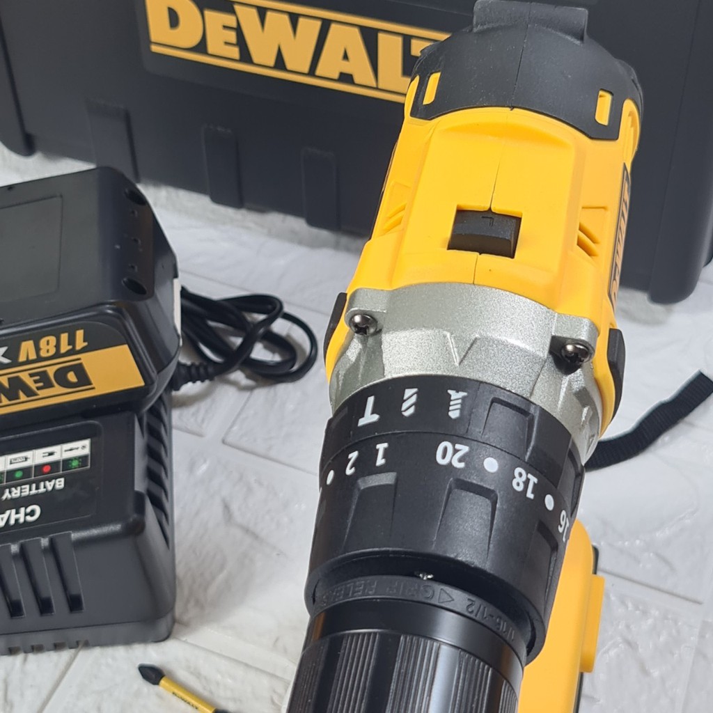 Máy Khoan Pin DEWALT 118V- Khoan Có Búa, Bắt Vít, Siết Bulong