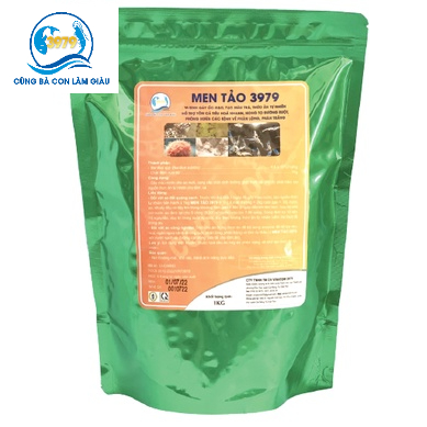 MEN TẢO 3979- MEN VI SINH GÂY ỐC GẠO, TẠO NƯỚC MÀU TRÀ, THỨC ĂN TỰ NHIÊN HỖ TRỢ TÔM CÁ TIÊU HÓA NHANH