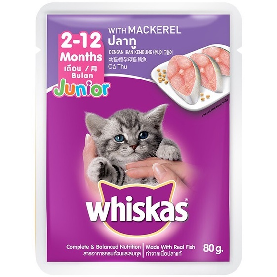 Pate Cho Mèo Con Pate Whiskas Kitten 80g Nhiều Vị - Miki Petshop