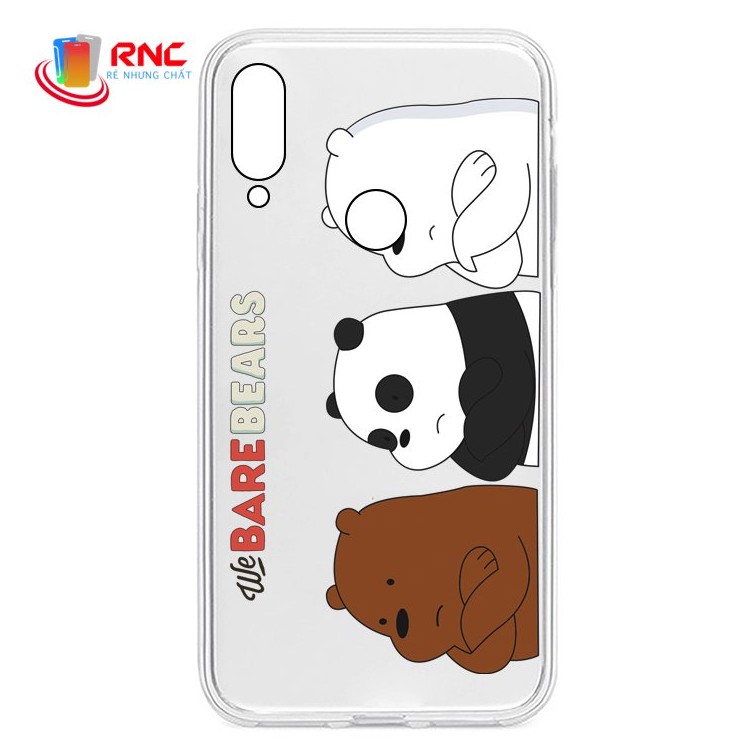 Ốp lưng Vsmart Joy 3/Joy 4/Active 3/Bee/Live 4/Star/ ...Silicone trong in hình gấu kute