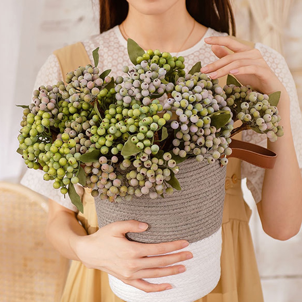 (Bất Ngờ) 1 Nhánh Quả Mọng Hoa Giống Như Thật Không Dễ Vỡ Lâu Trôi Cho Bữa Tiệc Gia Đình