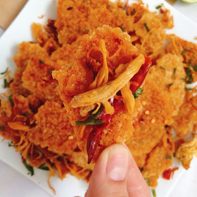 1kg cơm cháy lắc khô gà