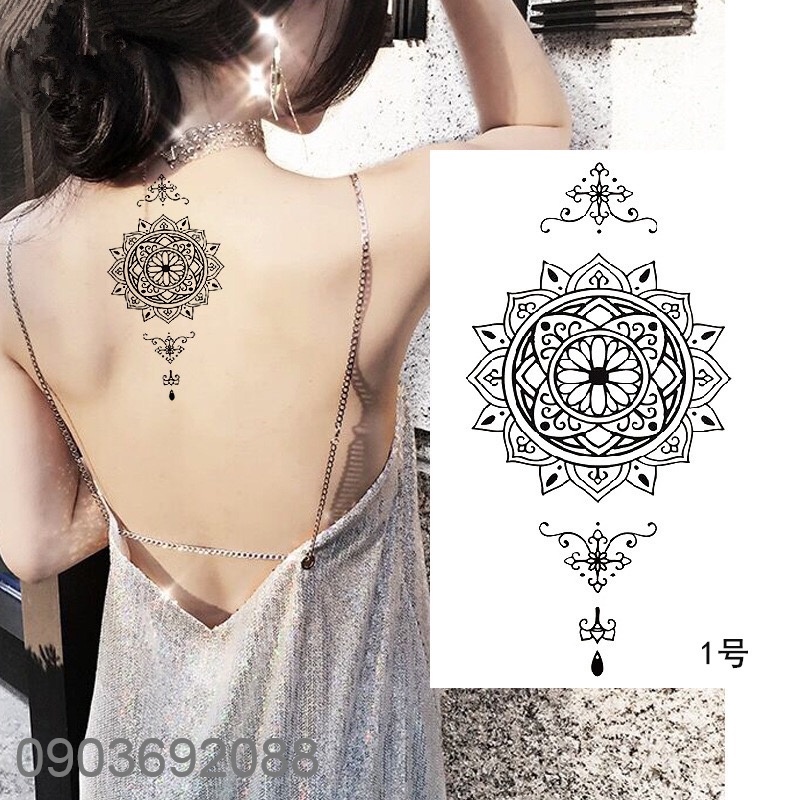 [HCM] Hình xăm dán - tattoo sticker lớn mẫu ngôi sao , catch dreamer 12 x 19cm