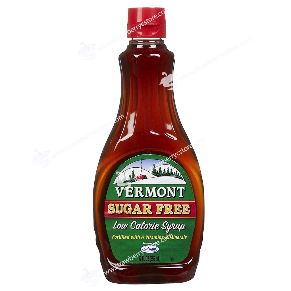 Siro Không Đường Maple Grove Farms of Vernont, Vermont Sugar Free Low Calorie Syrup, Chai 355 mL (12