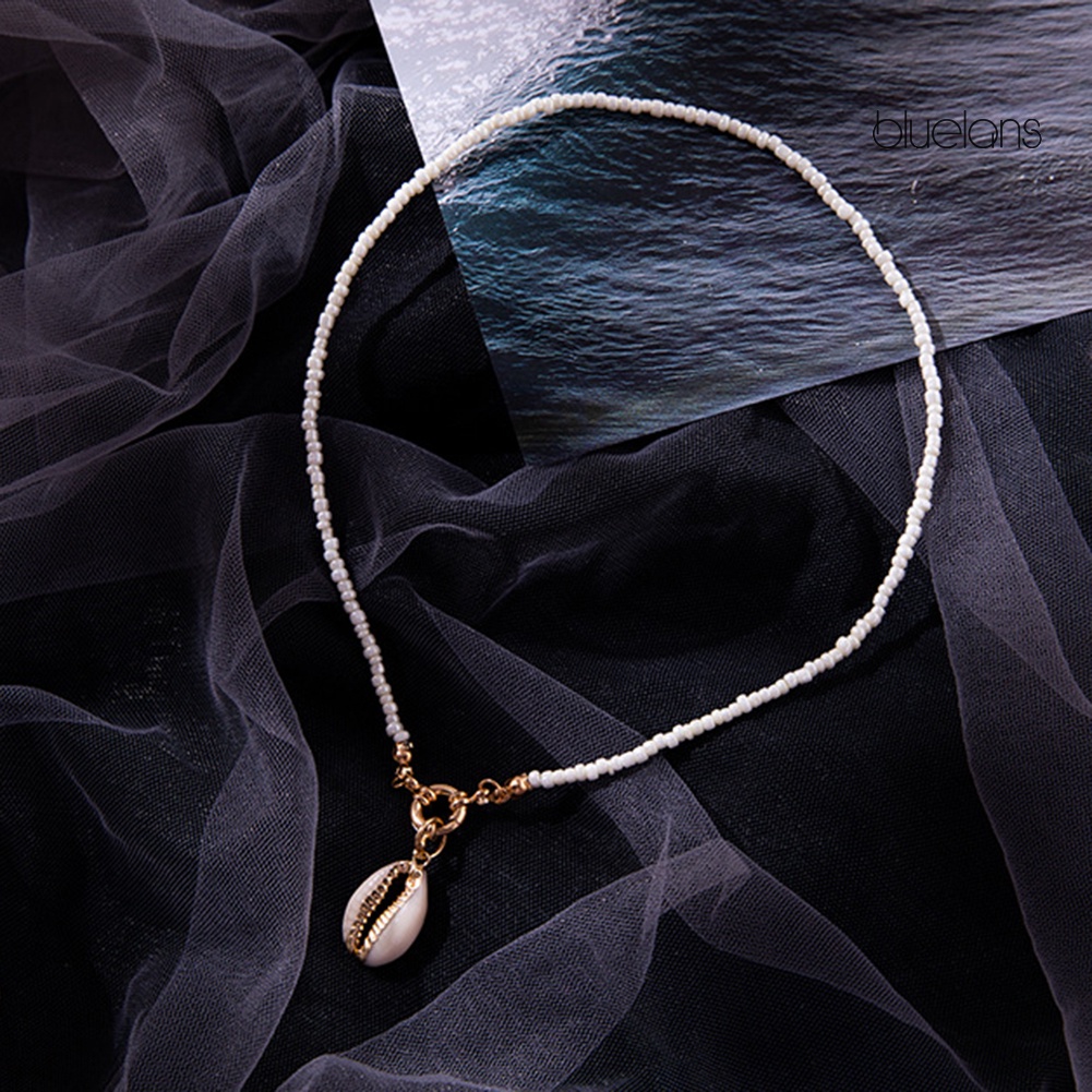 Vòng cổ Hạt Vỏ Sò Phong Cách Bohemian Thời Trang Cho Nữ