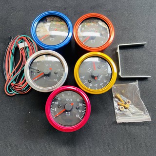 ĐỒNG HỒ XE MÁY, ĐỒNG HỒ ĐO VOLT GẮN XE MÁY KIỂU TRÒN CÁ TÍNH CAO CẤP (MÀU NGẪU NHIÊN)