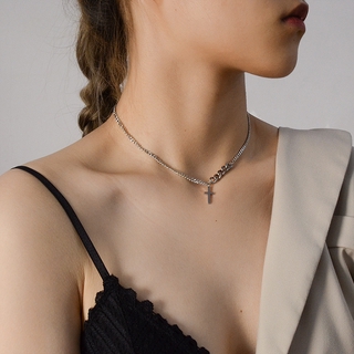 [Mã FASHIONT4FA2 giảm 10K đơn 50K] Dây Chuyền Hợp Kim Hình Cây Thánh Giá Phong Cách Retro Hàn Quốc