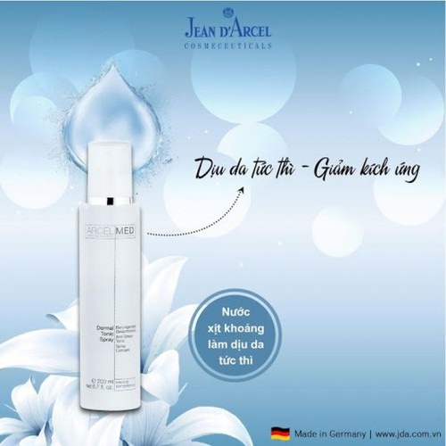 [CHÍNH HÃNG] Xịt khoáng Jean D arcel giúp làm dịu da - Dermal tonic spray 200ml