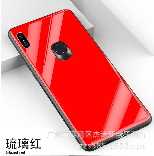 Ốp lưng kính Xiaomi Redmi Note 5 Pro viền cao su chống sốc