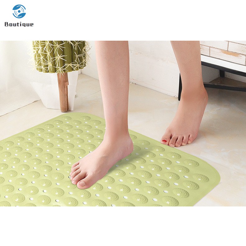 ✿♥▷ Large Strong Suction PVC Bathroom Shower Mat Anti Non Slip Bath Foot Massage Pad 74x38cm
