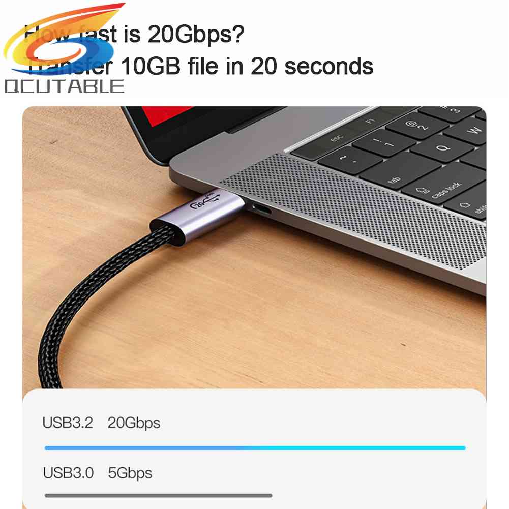 Cáp Điện Thoại Di Động 20Gbps 8K 60Hz PD 100W Type-C Tốc Độ Cao, Kết Nối Usb 3.2