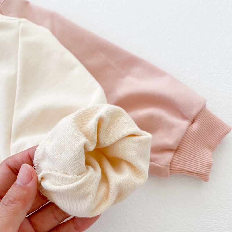 Bodysuit Nỉ Dài Tay In Hình Petit đáng yêu cho bé 0-2 Tuổi | Body Sơ Sinh Cao Cấp