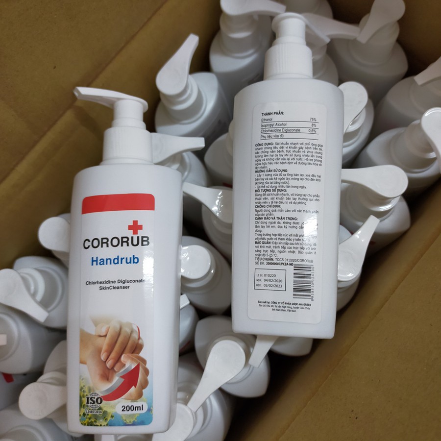 Nước rửa tay khô Cororub 200ml - Tiện lợi, diệt khuẩn nhanh | BigBuy360 - bigbuy360.vn