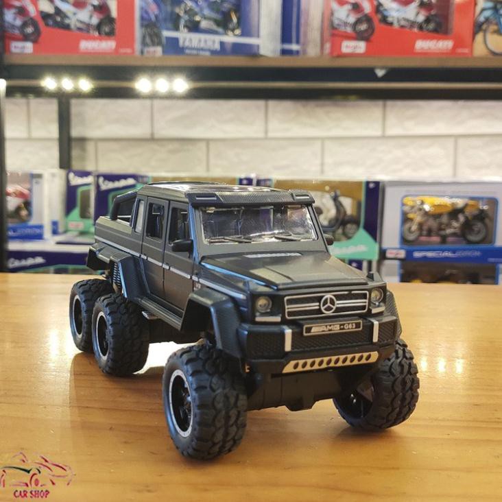 NEW Mô hình xe ô tô Mercedes-Benz G63 6 bánh tỉ lệ 1:32 màu đen