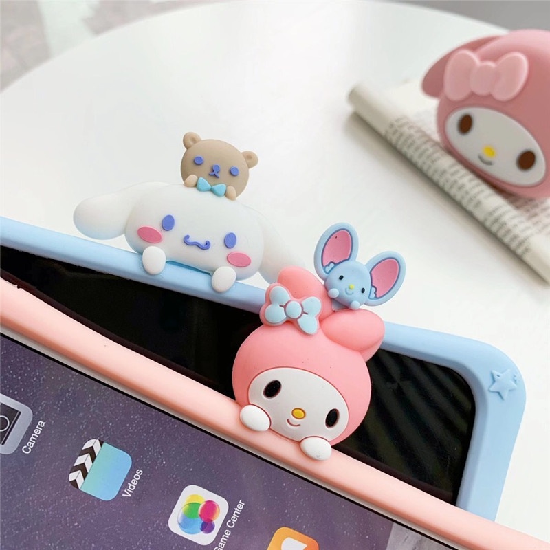 Ốp Bảo Vệ Máy Tính Bảng Bằng Silicon Họa Tiết Hoạt Hình Dễ Thương Chống Bụi Bẩn Cho Apple ipad 9.7 Inch 10.2 Inch