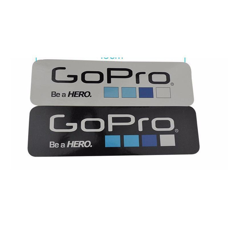 Bộ 6 Miếng dán Logo Gopro đẹp mắt, miếng dán camera hành trình logo gopro, phụ kiện camera hành trình