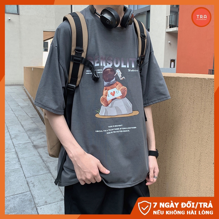 Áo thun form rộng tay lỡ, áo phông rộng dáng unisex chất thun 4 chiều in SENSOLITS lạ mắt NTL110 | BigBuy360 - bigbuy360.vn