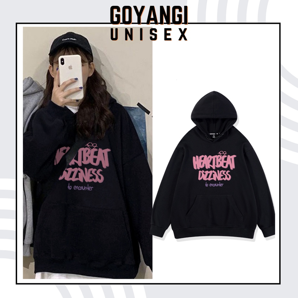 Áo Hoodie GYG Unisex Dizzy Heart Form Rộng Oversize Phong Cách Hàn Quốc cho nam và nữ | BigBuy360 - bigbuy360.vn