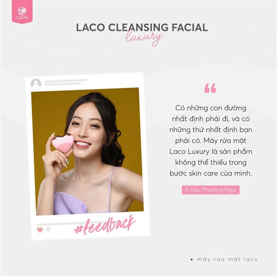 Combo Máy rửa mặt Laco Luxury và Rửa mặt DNA chính hãng tác dụng nâng cơ địa, sạch sâu, đẩy tinh chất BH 12 tháng LITIC