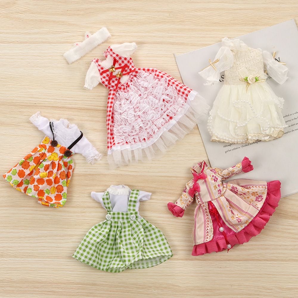 ORIENTLII Fashion BJD 1/6 Doll Princess Dress Clothes Set 30 Cm Doll Clothes Skirt