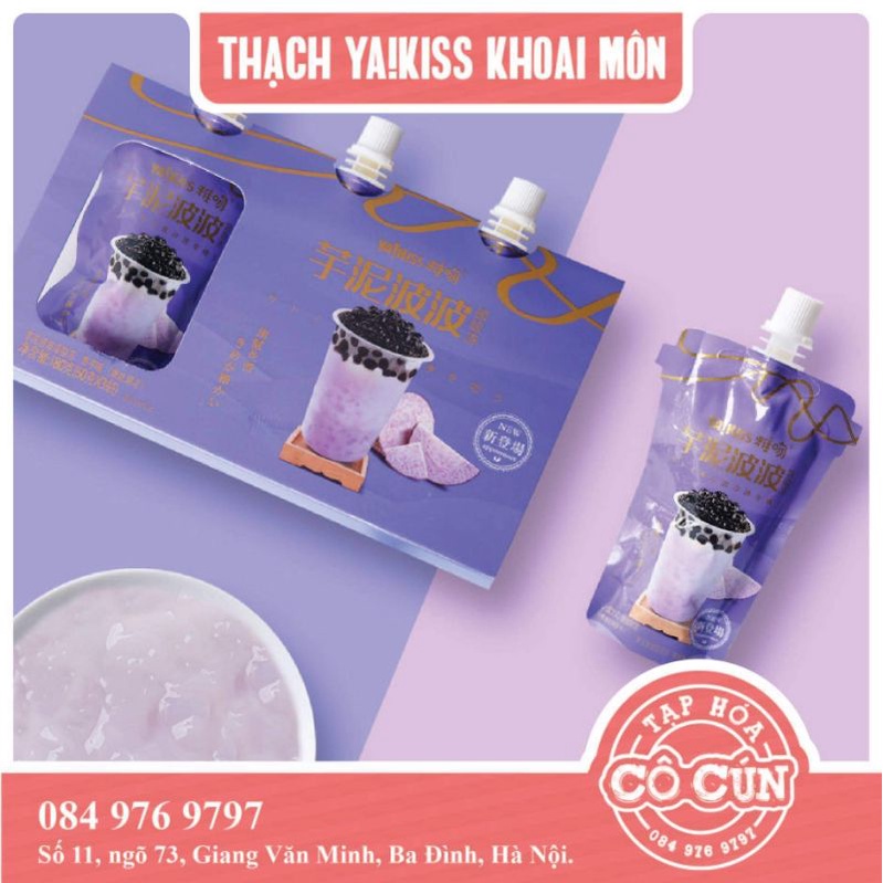 [Mã 267FMCGSALE giảm 8% đơn 500K] [MỚI] Thạch trái cây - Thạch mút Ya!kiss - Lốc 3 bịch đủ các vị