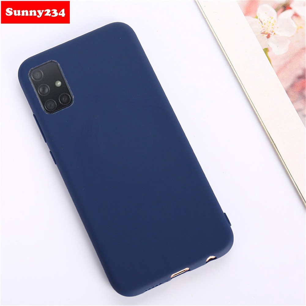 Ốp điện thoại silicon mềm phong cách đơn giản cho Samsung Galaxy A21S S10 Lite 2020 Note 10 Lite A01 A21 A11 A41 M11