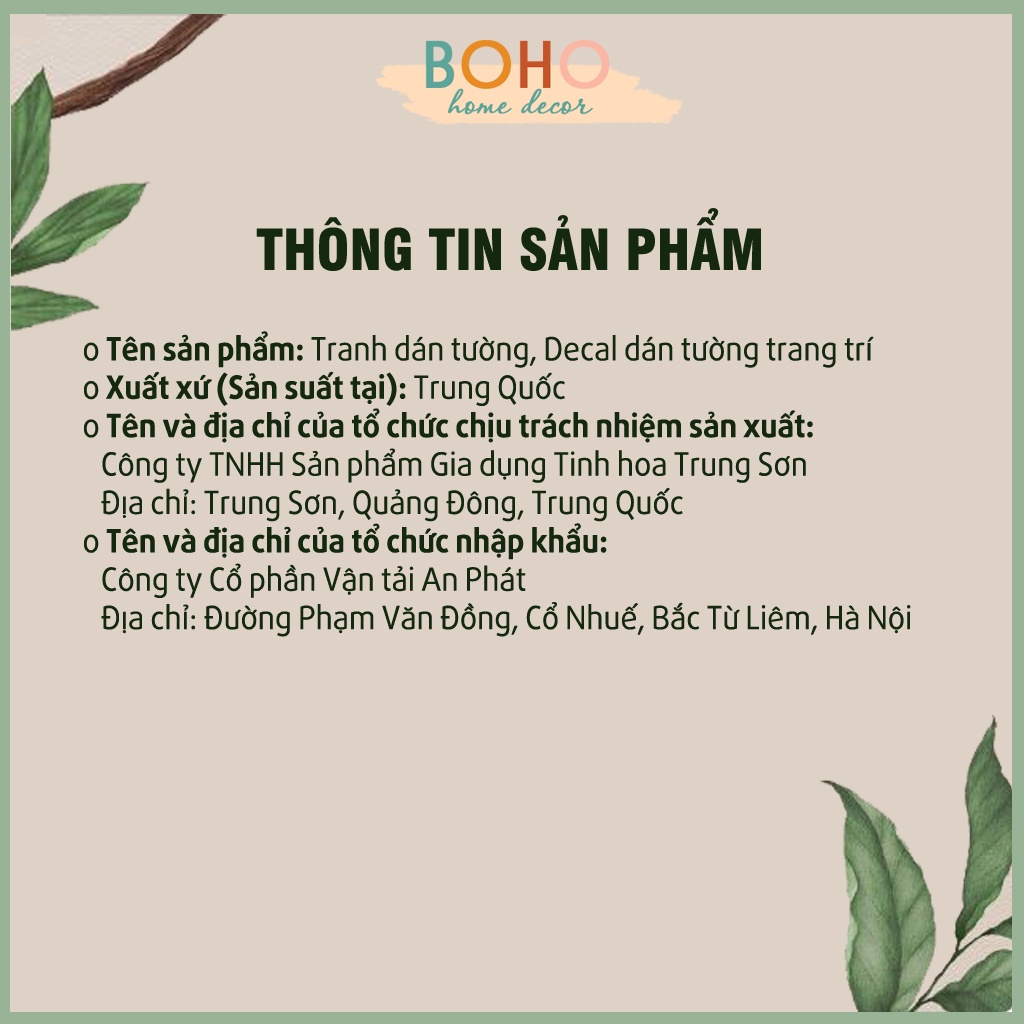 Decal dán tường, tranh dán tường phòng ngủ, quán cà phê, cửa hàng hình Tranh hoa BH52