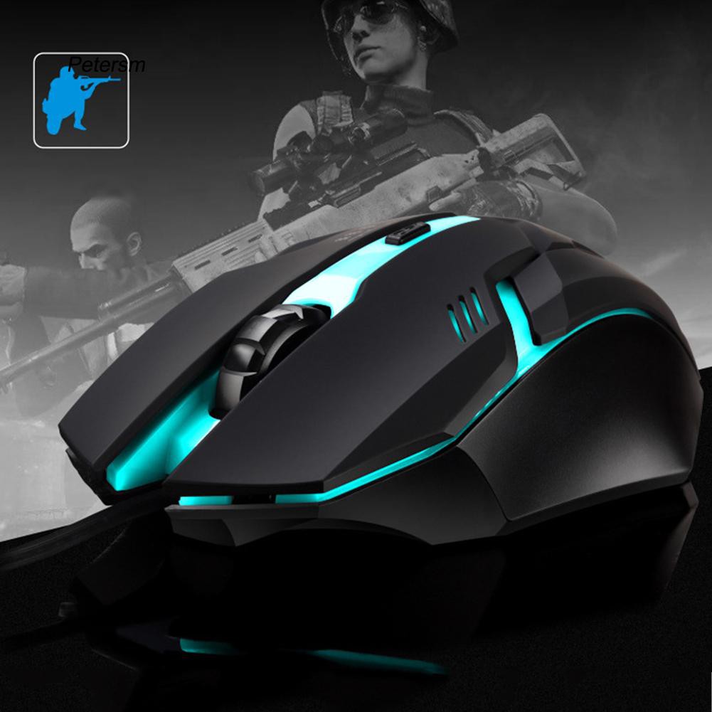 Chuột quang dây chơi game có đèn LED nhiều màu ptsm _ K2